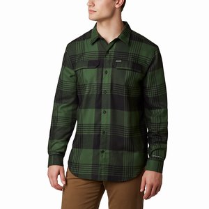 Columbia Silver Ridge™ 2.0 Flannel Skjorta Herr Gröna (LYXMZ7392)